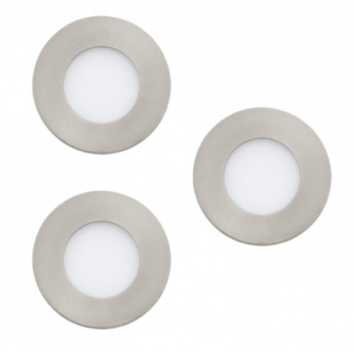 EGLO, 900111, FUEVA-Z, recessed lamp, 2700 K 6500 K, LED, 3X2.8W, Dimmable, IP20, IP44, white
