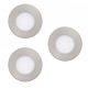 EGLO, 900111, FUEVA-Z, recessed lamp, 2700 K 6500 K, LED, 3X2.8W, Dimmable, IP20, IP44, white