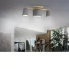 EGLO, 99486, ALMEIDA 2, ceiling lamp, E14, 3X40W, IP20, cappuccino, brass