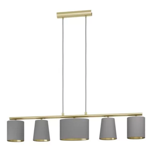 EGLO, 99487, ALMEIDA 2, pendant, E14, 5X40W, IP20, cappuccino, copper