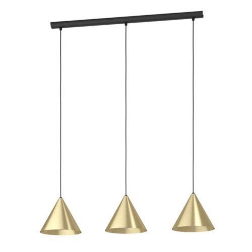 EGLO, 99592, NARICES, pendant, E27, 3X40W, IP20, brushed brass, gold