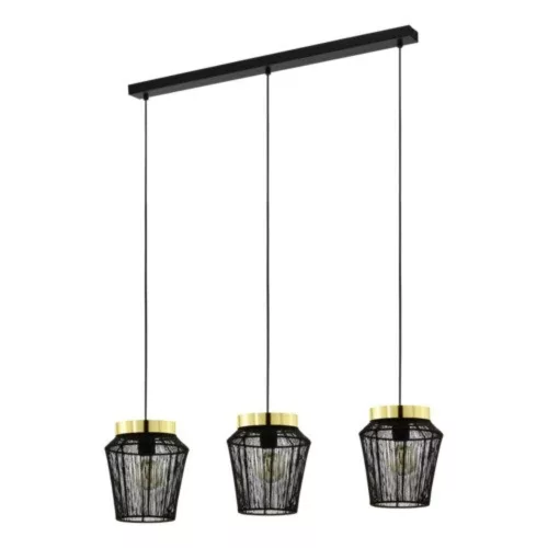 EGLO , 99807 , ESCANDIDOS , pendant , E27 , 3X40W , IP20 , black, gold