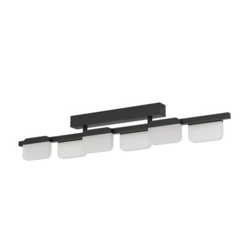 EGLO, 98875, ERVIDEL, ceiling lamp, 3000 K, LED, 6X4.5W, dimmable, IP20, satin finish