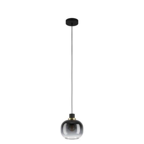 EGLO, 99616, OILELLA, pendant, E27, 1X40W, IP20, black-gray-transparent