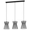 EGLO, 99634, MASETA, pendant, E27, 3X40W, IP20, black-transparent