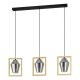 EGLO, 99702, VIGLIONI, pendant, E27, 3X40W, IP20, black-transparent