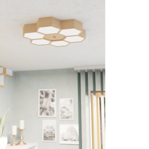 EGLO, 98863, MIRLAS, ceiling lamp, E27, 6X9W, IP20, white