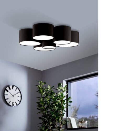 EGLO, 99509, PASTORE 2, ceiling lamp, E27, 6X40W, IP20, black, white