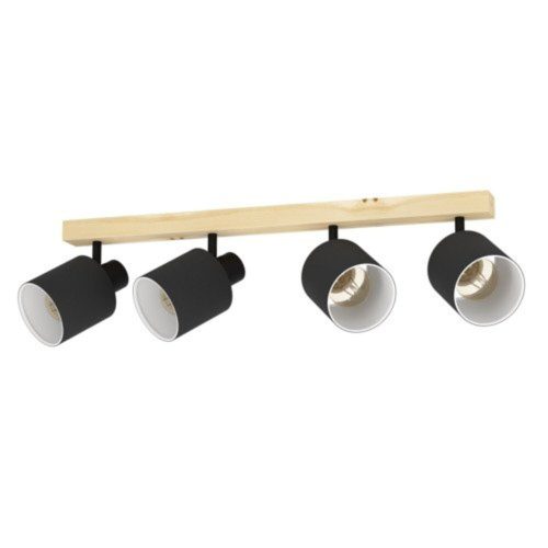 EGLO, 99492, BATALLAS, spot lamp, E27, 4X10W, IP20, black, white