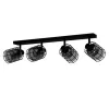 EGLO, 99713, CONSACA, spot light, E27, 4X40W, IP20, black-transparent