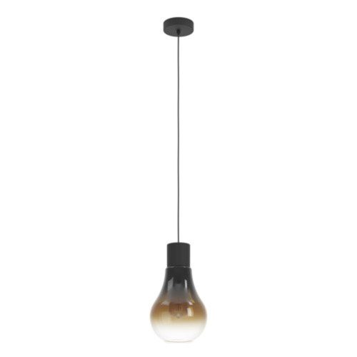 EGLO, 43459, CHASELY, pendant, E27, 1X40W, IP20, black-brown-transparent