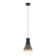 EGLO, 43459, CHASELY, pendant, E27, 1X40W, IP20, black-brown-transparent