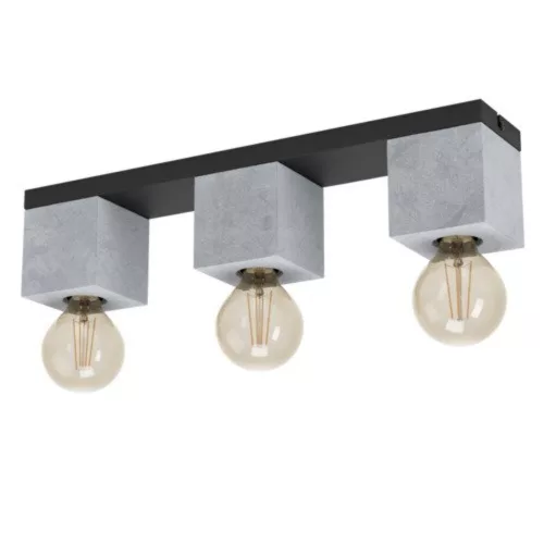 EGLO, 43596, PRESTWICK 3, ceiling lamp, E27, 3X40W, IP20, grey