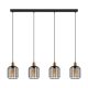 EGLO, 43528, CHISLE, pendant, E27, 4X40W, IP20, amber
