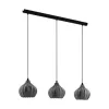 EGLO, 43577, TAMALLAT, pendant, E27, 3X40W, IP20, black-transparent