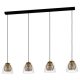 EGLO, 390038, JAZMINIA, pendant, E27, 4X40W, IP20, transparent
