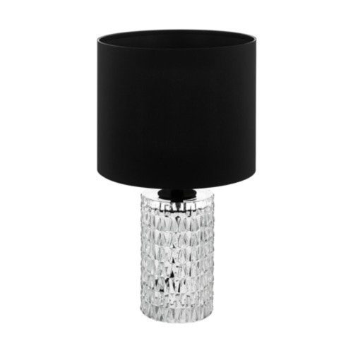 EGLO, 39979, SAPUARA, table lamp, E27, 1X40W, IP20, black, transparent