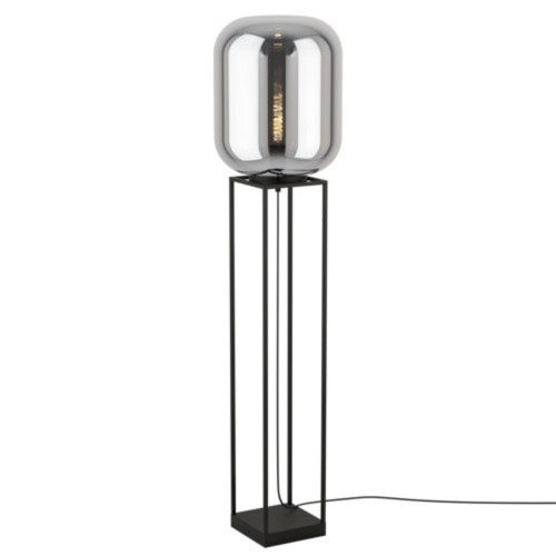 EGLO, 39989, BULCIAGO, floor lamp, E27, 1X40W, IP20, black-transparent