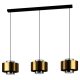 EGLO, 390067, DUGLIA, pendant, E27, 3X40W, IP20, black-transparent, gold