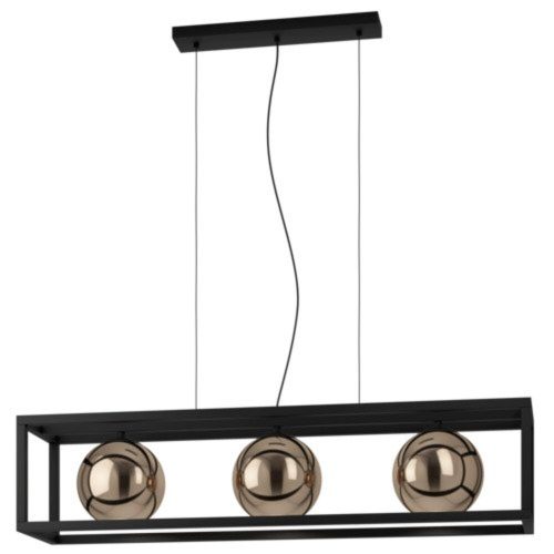 EGLO, 390091, CORDOBA, pendant, E27, 3X40W, IP20, red copper color