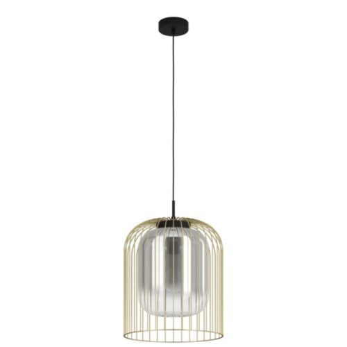 EGLO, 39695, CAMINATA, pendant light, E27, 1X40W, IP20, black-transparent