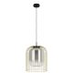 EGLO, 39695, CAMINATA, pendant light, E27, 1X40W, IP20, black-transparent