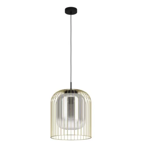 EGLO, 39695, CAMINATA, pendant light, E27, 1X40W, IP20, black-transparent