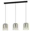 EGLO, 39696, CAMINATA, pendant, E27, 3X40W, IP20, black-transparent
