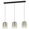 EGLO, 39696, CAMINATA, pendant, E27, 3X40W, IP20, black-transparent