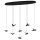EGLO, 390055, PARATEBUENO, pendant, 3000 K, LED, 8X4.2W, Dimmable, IP20, nickel-chrome, satin.