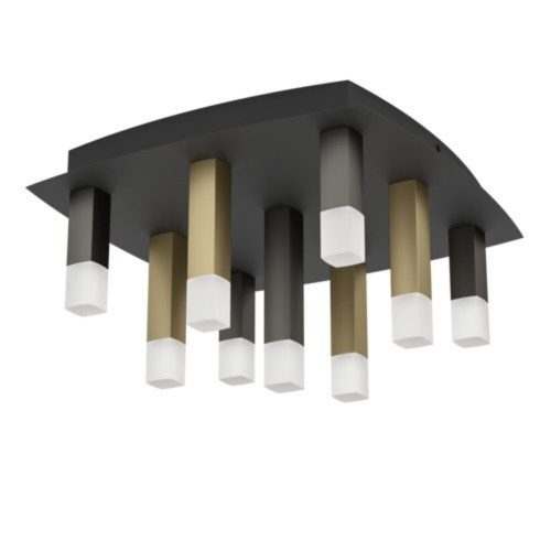 EGLO, 39905, ESTANTERIOS, ceiling lamp, 3000 K, LED, 9X3.1W, Dimmable, IP20, satin.