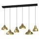 EGLO, 390017, SAVARNA, pendant, E27, 6X40W, IP20, golden color