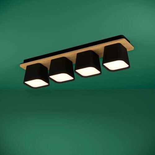 EGLO, 390008, RUSCIO, ceiling lamp, E27, 4X40W, IP20, black, white