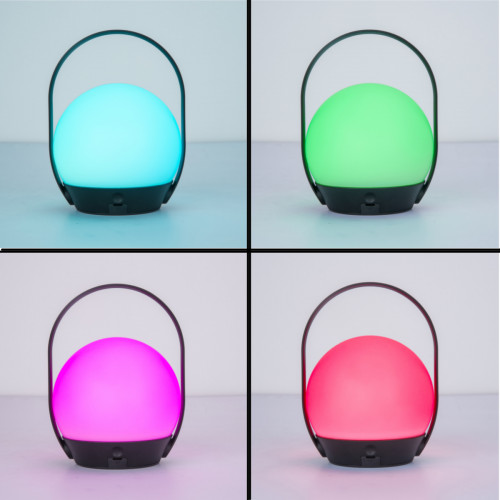 Cardi-Bluetooth connected portable lamp-whites & colors(2700-6500K+RGB)-Black