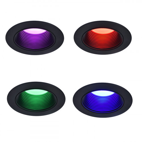 Altum-Bluetooth connected downlight 85mm-whites & colors(2700-6500K+RGB)-Black