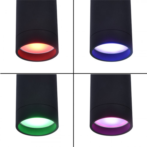 Stag-Bluetooth connected ceiling spot lamp 54mm-whites & colors(2700-6500K+RGB)-Black