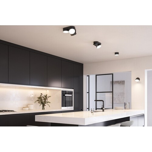 STANOS-Bluetooth connected ceiling spot lamp 100mm-CCT Whites (2700-6500K)-Black