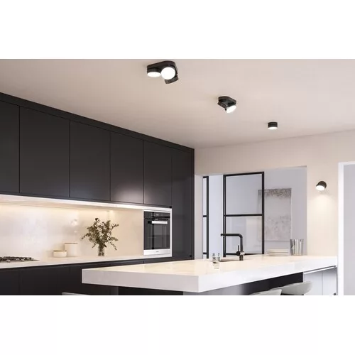 STANOS-Bluetooth connected ceiling spot lamp 220mm-2heads-CCT Whites (2700-6500K)-Black