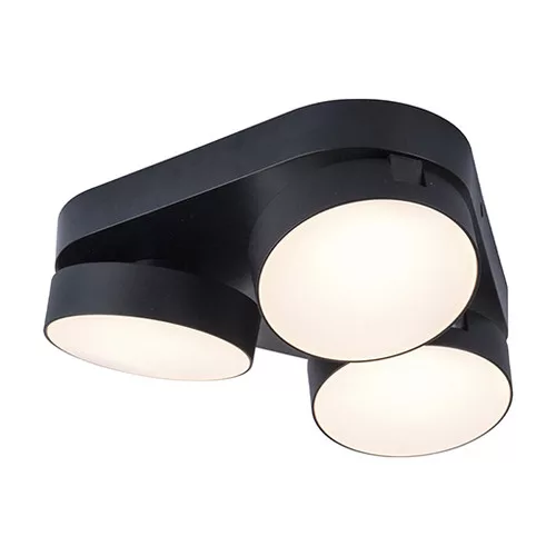 STANOS-Bluetooth connected ceiling spot lamp 220mm-3 heads-CCT Whites (2700-6500K)-Black