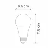A60 E27-Bluetooth connected bulb-pack of 2 with remote control-whites & colors(2700-6500K+RGB)- White