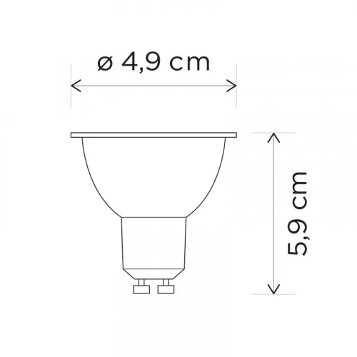GU10-Bluetooth connected bulb-whites & colors(2700-6500K+RGB)- White