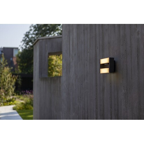 CONROY OUTDOOR LED WALL 2 LIGHT DARK GREY