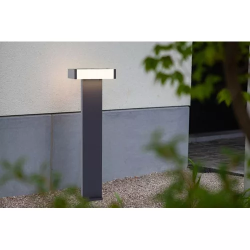 CONROY OUTDOOR LED BOLLARD 2 LIGHT DARK GREY
