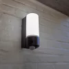 POLLUX OUTDOOR LED WALL CAMERA 1 LIGHT PIR DARK GREY LUTEC CONNECT