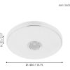EGLO, 33703, MILAZZO, ceiling lamp, 3000 K 6500 K, LED, 19W, IP44, white