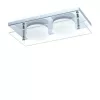 EGLO , 75327 , ABIOLA , ceiling lamp , 3000 K , LED , 2X6W , IP20 , transparent, satin