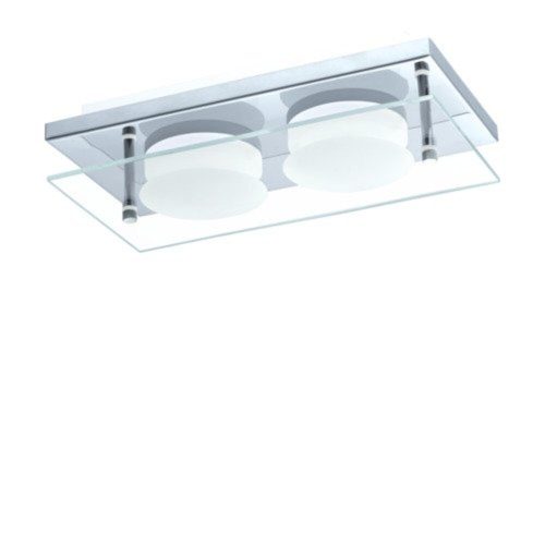 EGLO , 75327 , ABIOLA , ceiling lamp , 3000 K , LED , 2X6W , IP20 , transparent, satin