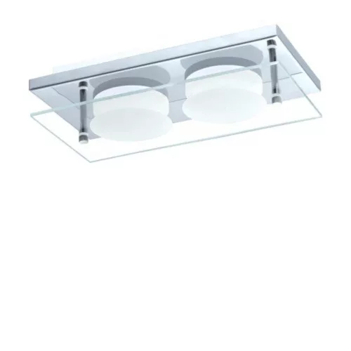 EGLO , 75327 , ABIOLA , ceiling lamp , 3000 K , LED , 2X6W , IP20 , transparent, satin