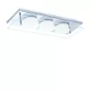 EGLO, 75328, ABIOLA, ceiling lamp, 3000 K, LED, 3X6W, IP20, transparent, satin