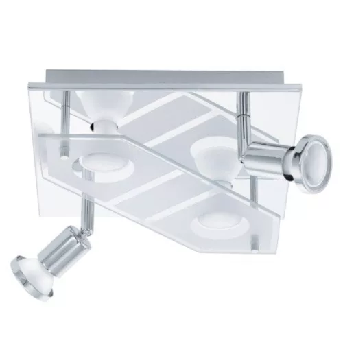 EGLO, 75379, CABO-C, ceiling lamp, GU10, 4X4W, IP20, white, transparent